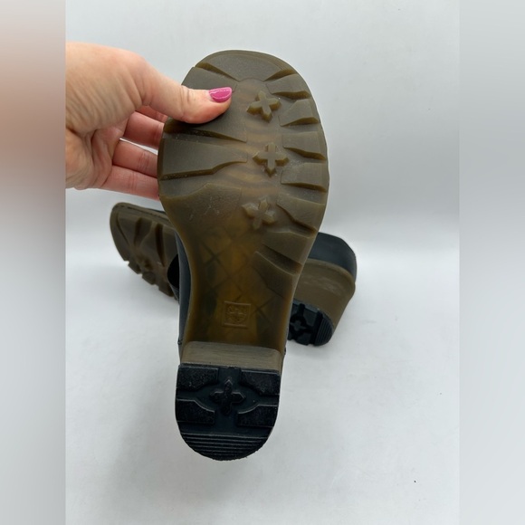 Vintage 80s/90s Dr. Martens POLLEY” Mary Jane’s-heels-Black wax leather Chunky - Picture 7 of 10